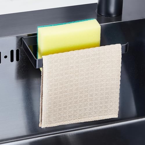 Sponge Holder for Kitchen Sink, Adhesive Dishcloth Holder, Dish Sponge Kitchen by LOXSUN