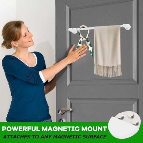 ULIBERMAGNET Magnetic Towel Holder, Magnetic Towel Rail White - Image 6