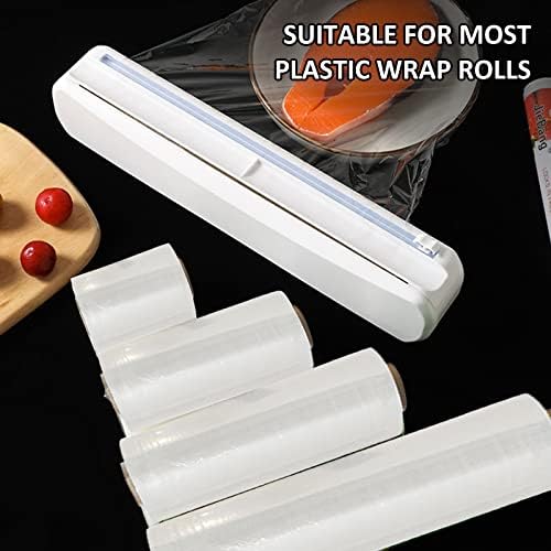 Plastic Wrap Dispenser With Cutter, Reusable Cling Film Dispenser, Cling Wrap - Image 4