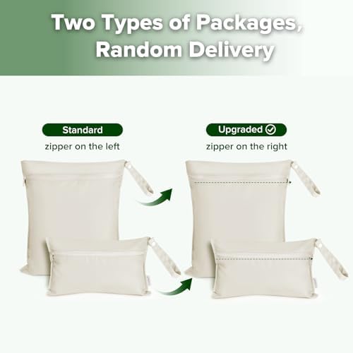 haakaa Wet Dry Bags for Baby, Water Resistant Wet Dry Bag - Image 6