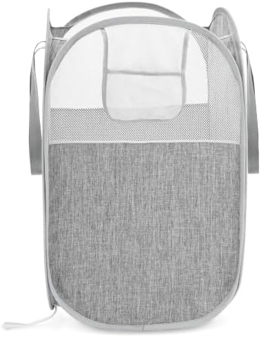 100L Large Collapsible Laundry Baskets, Tear-resistant Hampers by BATTOO