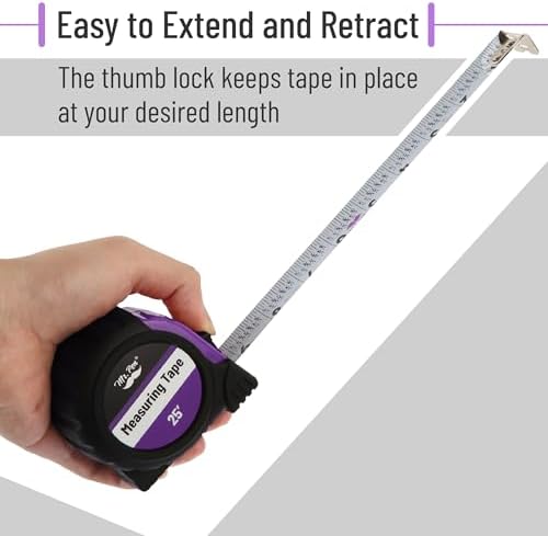 Mr. Pen- Retractable Tape Measure 25 ft, Easy Read - Image 5