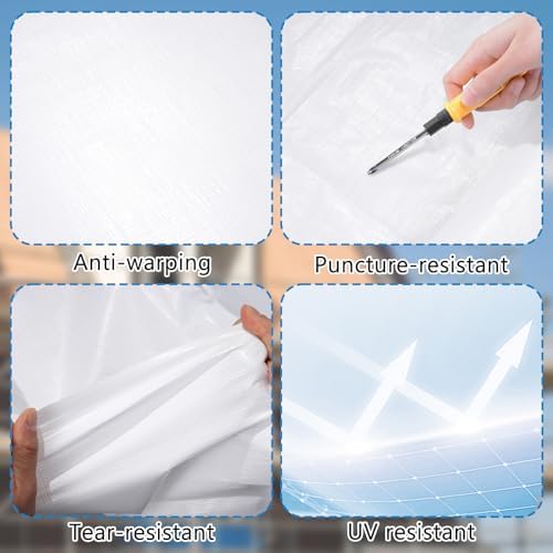 3.3 x 115 ft House Wrap, Heavy Duty Plastic Sheeting House Vapor Barrier - Image 3