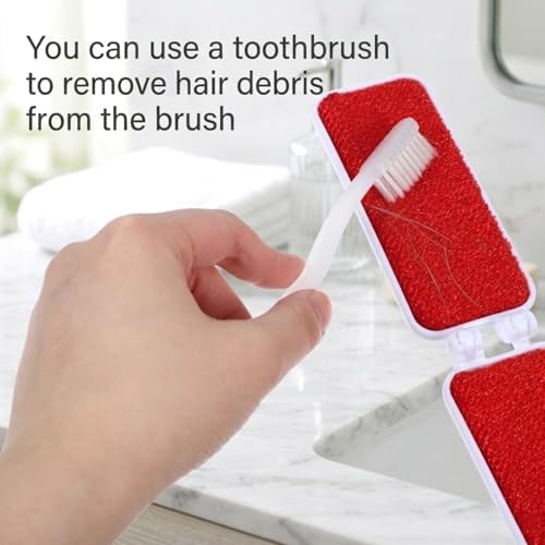 2 PCS Travel Lint Brush for Clothes, Foldable Lint Brush, Reusable Mini - Image 6