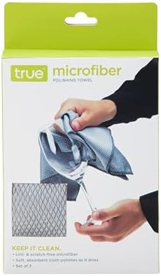 True Microfiber Towels, Wine Glass Polishing Cloths, Streak Free Microfiber - Image 4