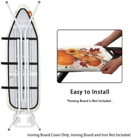 Flashideas Orange Thanksgiving Pumpkin Ironing Board Cover and Pad Standard - Image 4