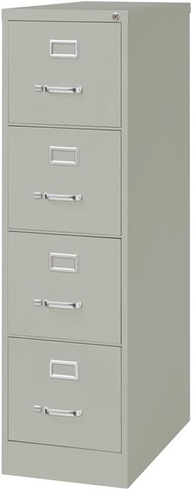 Scranton & Co Set of 2 26.5" D 4-Drawer Letter Width Vertical Filing Cabinet