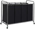 STORAGE MANIAC Laundry Sorter 4 Section, 47.5 Gal Laundry Hamper by STORAGEMANIAC