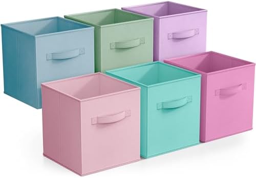 Sorbus Cube Storage Bin, 6 Pack by Sorbus