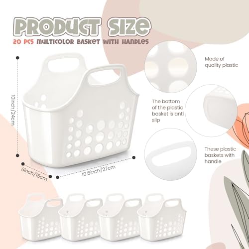 Nuogo 20 Pack Plastic Baskets - Image 2