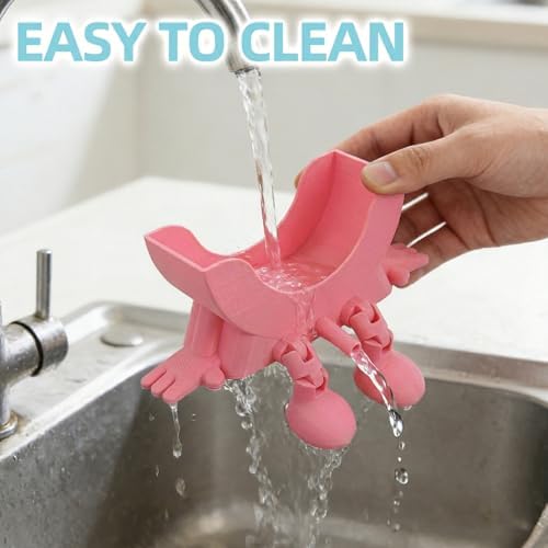 Cute Smiley Sponge Holder, Kitchen Sink Caddy - Image 6
