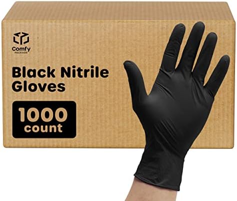 GUSTO Black Nitrile Gloves by GUSTO