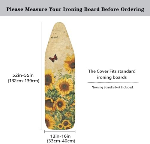 Ironing Board Cover with 3 Adjustable Straps Heat Reflective Full Size Scorch - Image 5