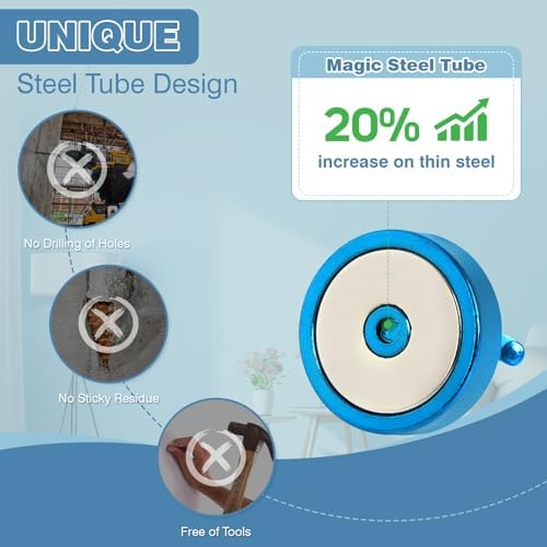 Neosmuk Magnetic Hooks Steel Tube Design - Image 3
