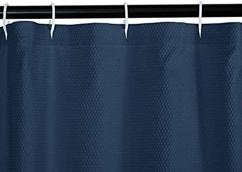 Amazon Basics Waffle Weave Bathroom Shower Curtain, 100% Polyester - Image 2
