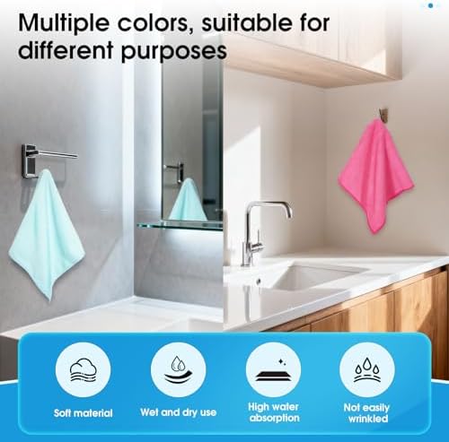 QYL Microfiber Cleaning Cloth, 12 Pack Cleaning Rags, Cleaning Towels - Image 4