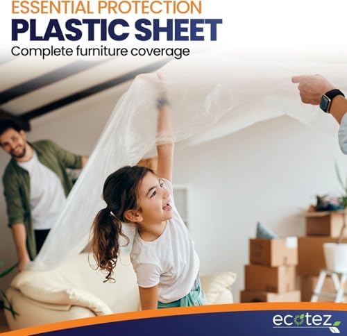 20 Pack 12 x 9 ft Extra Large Plastic Drop Cloth - Image 6