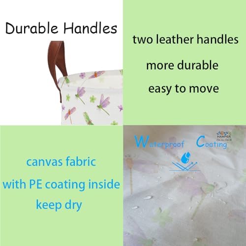 NTAOHAMPER Dragonfly Large Laundry Hamper, Laundry Basket, Baby Nursery Hamper - Image 3