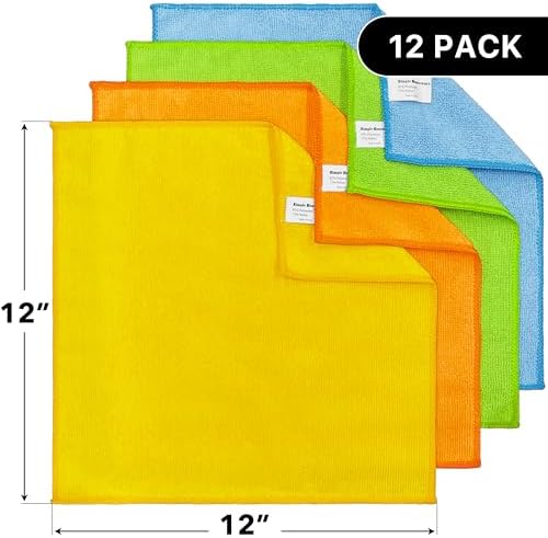 Simple Houseware 12 Pack Microfiber Cleaning Cloth - Image 2