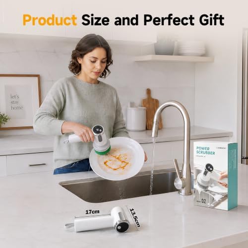 Electric Spin Scrubber, Cordless Power Scrubber & Electric Cleaning Brush - Image 7