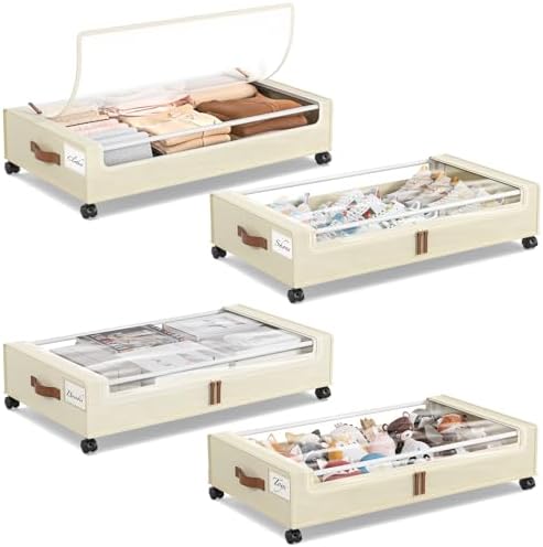 Yecaye 4 Pack Under Bed Storage by Yecaye