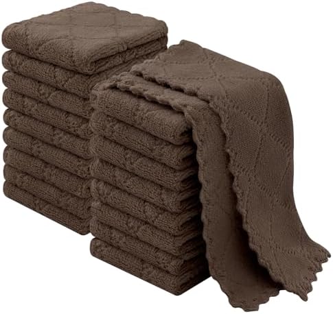 Homaxy Super Soft 18 Pack Coral Velvet Dish Cloths by Homaxy