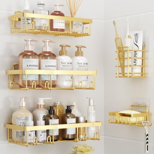 Liuoud 5 Pack Shower Caddy for Inside Shower by Liuoud
