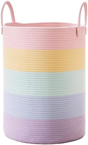 80L Extra Large Rainbow Hamper Laundry Basket by MOJOSCEND