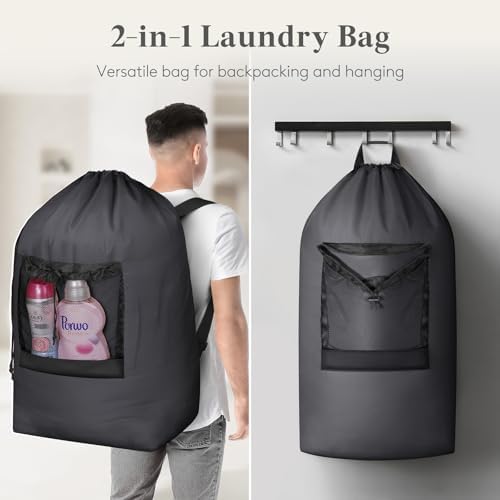 Lifewit Laundry Bag Backpack Travel - Image 4