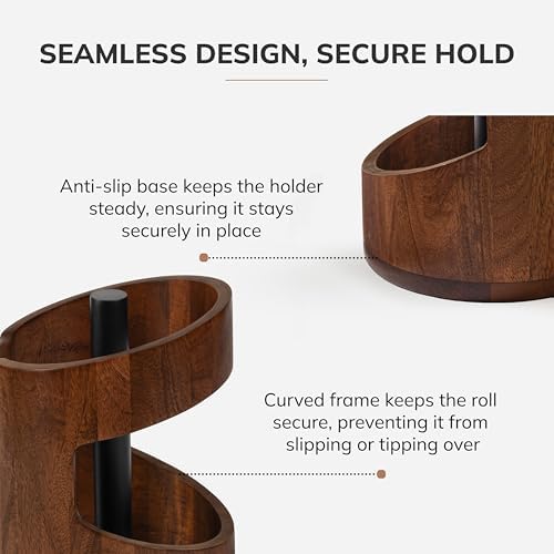 Anji Mountain Wooden Paper Towel Holder - Image 4