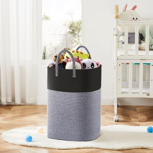 Artfeel Laundry Basket, Woven Cotton Rope Laundry Hamper, 80L Versatile Storage - Image 6