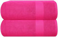 GLAMBURG Premium Cotton Oversized 2 Pack Bath Sheet 35x70-100% Pure Cotton by GLAMBURG