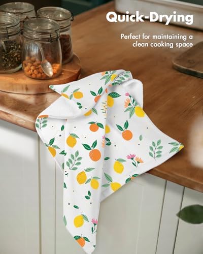Miss Adola 2pcs Cotton Waffle Kitchen Towels - Image 2