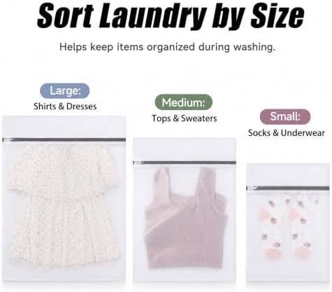 Lingerie Bags for Washing Delicates, Mesh Laundry Bags for Delicates - Image 4