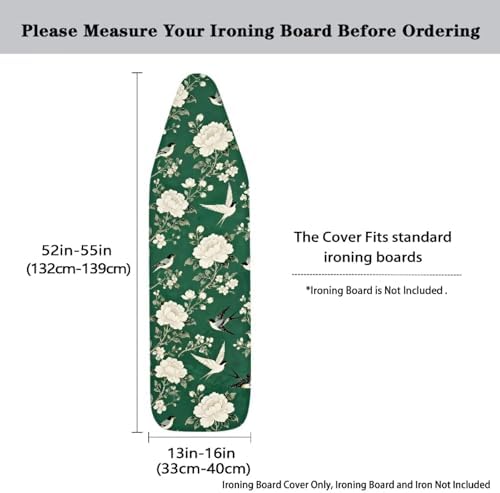 Bird Ironing Board Cover and Pad 16 x 55 Thick Padding - Image 5