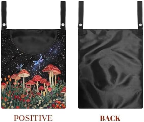 Red Mushroom Laundry Clothespin Bag - Image 7