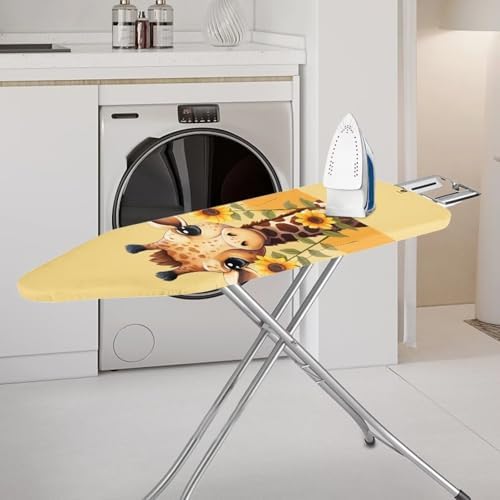 Sunflower Giraffe Ironing Board Cover and Pad 15x54 Inch Standard Ironing Board - Image 2