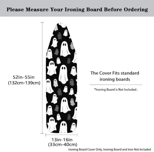 Ghost Heavy Duty Ironing Board Cover and Pad Thick Stain Resistant Padding - Image 5