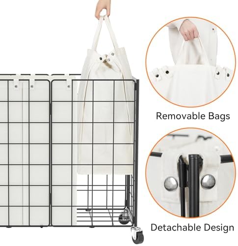 WOWLIVE Laundry Basket 3 Section - Image 6