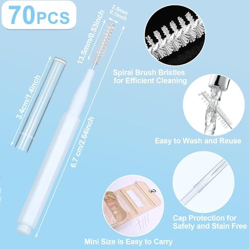 MAPVOLUT 70-Piece Heavy Duty Shower Head Cleaning Brush Set - Image 3
