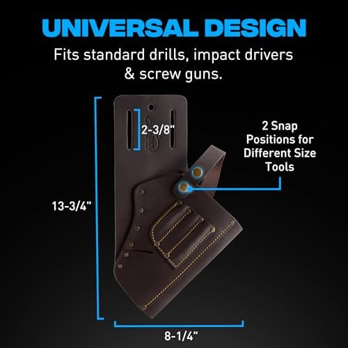 OX Tools Leather Tool Holsters & Pouches – Hammer, Tape Measure, Utility & - Image 2
