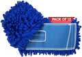 KLEEN HANDLER 18" Microfiber Dust Mop Head Replacement, 12 Pack by BisonLife