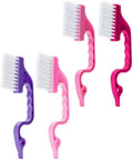 Slick- Window Track Cleaning Brush, 4 Pack, Ergonomic Handle, Built-in Scraper by SlickSolutions