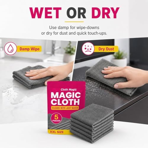Gemie Magic Cleaning Cloth, GemieCloth Magic Cloth, Lint Free - Image 5