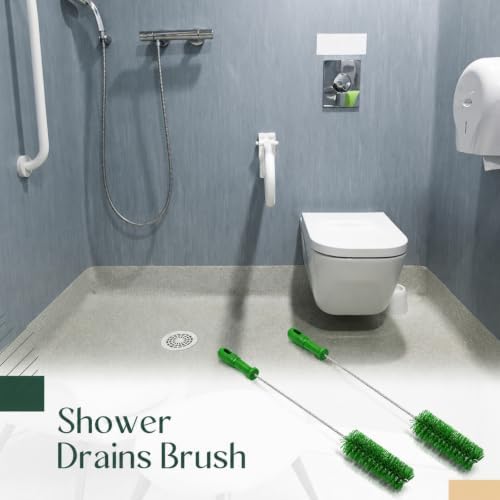 Baderke 2 Pcs Drain Brush Pipe Cleaning Tube Brush, 19.7 x 2 Inch - Image 6