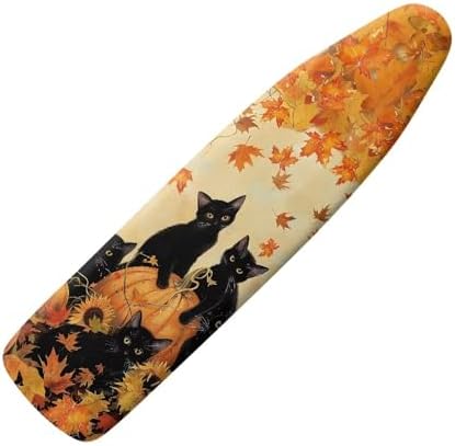 Fall Iron Pads for Ironing Thanksgiving Black Cat Pumpkin Resist Scorching by Psesaysky