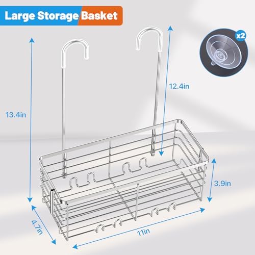 YUOROS 304 Stainless Steel Shower Caddy Hanging - Image 6