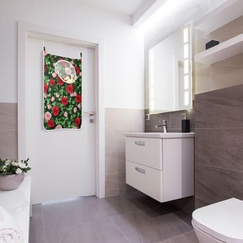 2PCS Hanging Laundry Hamper Bag Over the Door Laundry Hamper Wall Hamper Large - Image 7