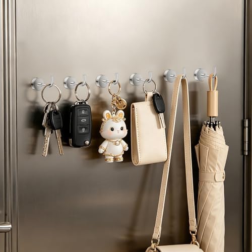 6Pack Heavy Duty Magnetic Hooks, Strong Neodymium Magnetic Hangers - Image 6