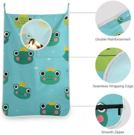 Hanging Laundry Hamper Bag Over the Door Laundry Hamper Wall Hamper Large Dirty - Image 5